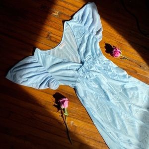 vintage 1970s baby blue Slipdress.